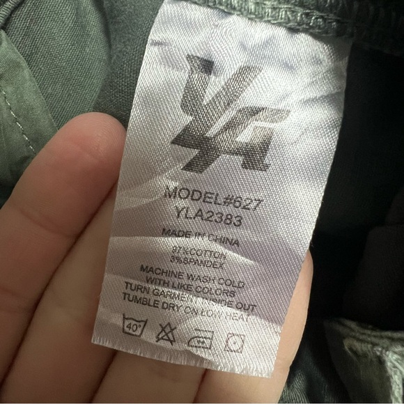 YoungLA Pants Mens 32L Green Convoy Cargo Pockets Straight Heavy Canvas 30x30 - Picture 8 of 9